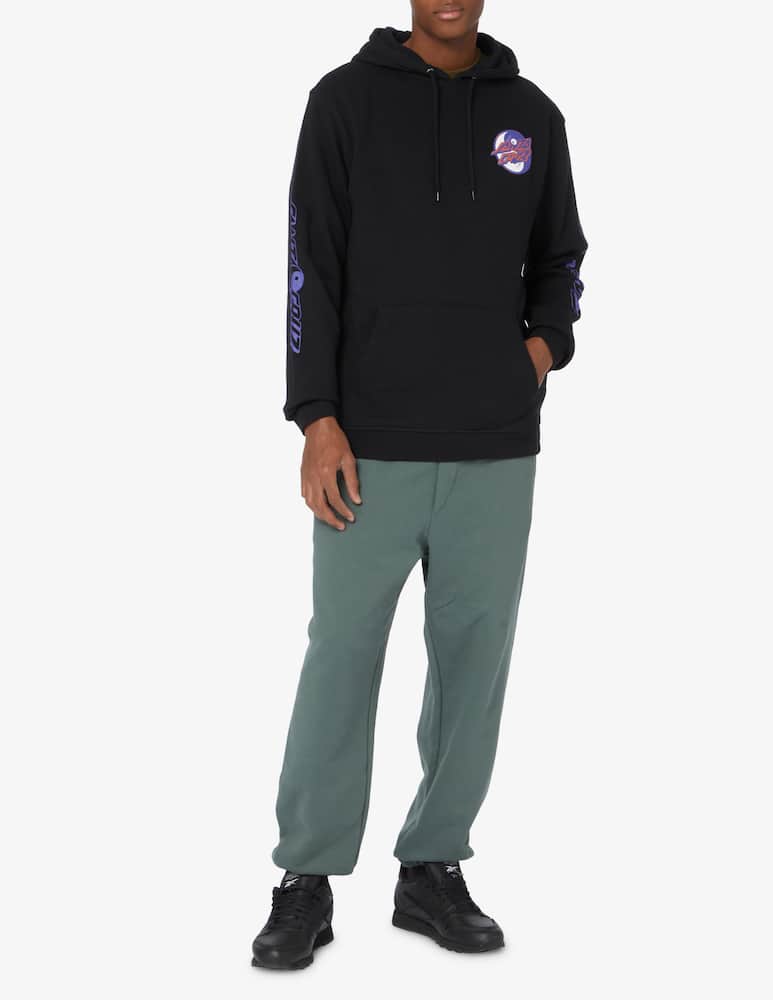 rinascente Santa Cruz Felpa con cappuccio yin yang dot  - Nero