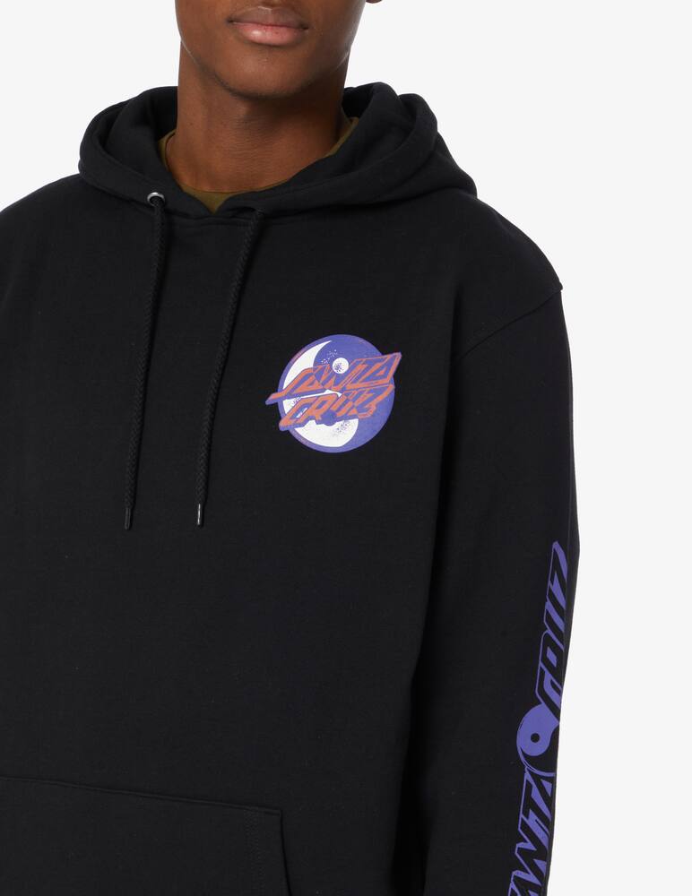 rinascente Santa Cruz Felpa con cappuccio yin yang dot  - Nero