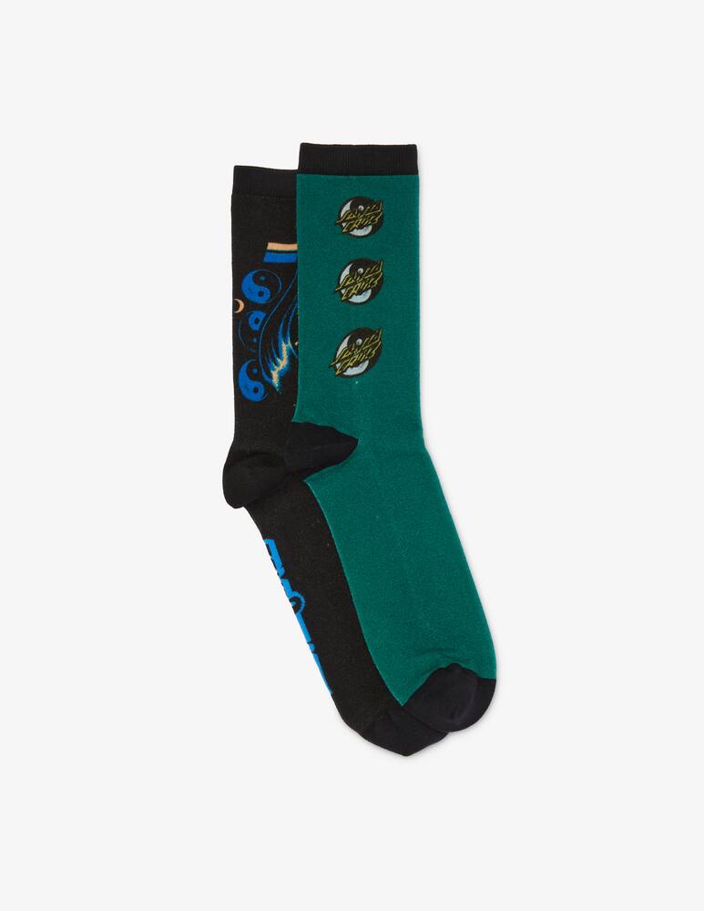 rinascente Santa Cruz Shark trip socks 2 pack - Green