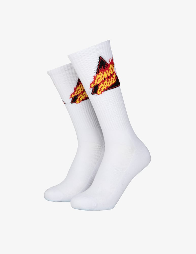rinascente Santa Cruz Flamed not a dot socks - White