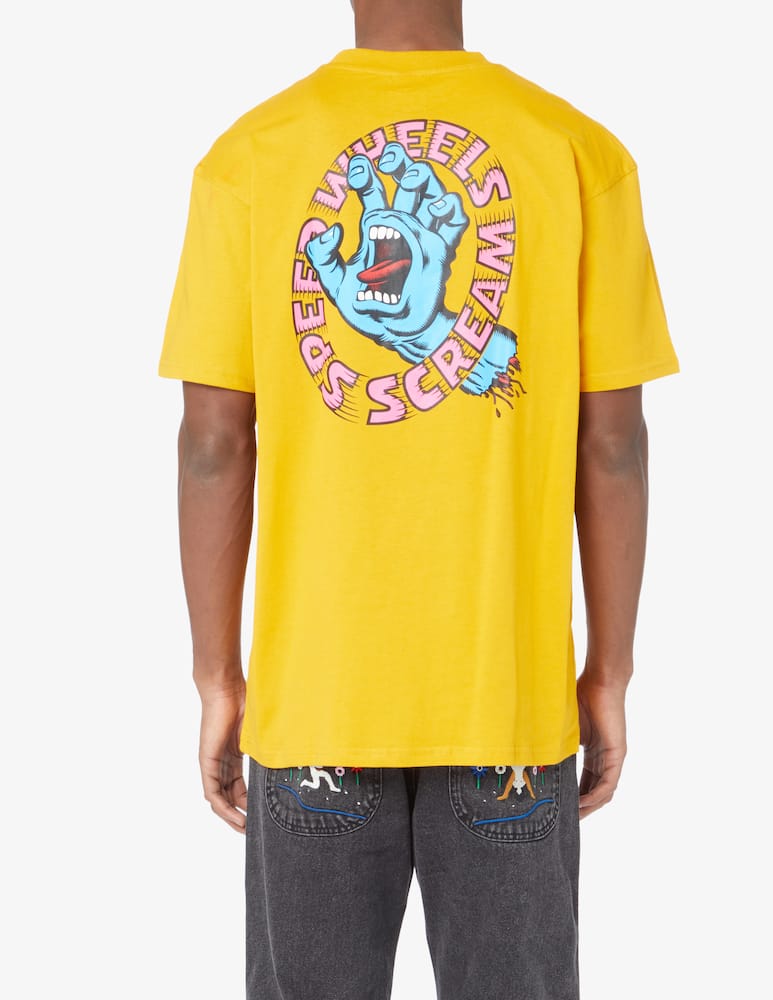rinascente Santa Cruz Speed wheels scream t-shirt - Orange