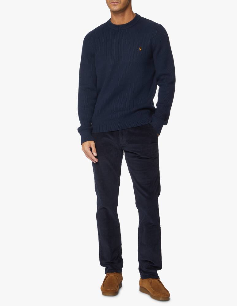 rinascente Farah Maglione girocollo in cotone lana horace a coste