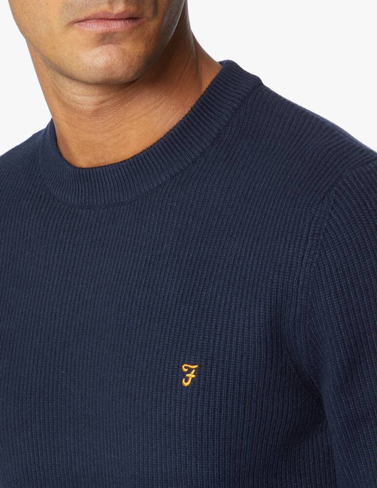 rinascente Farah Maglione girocollo in cotone lana horace a coste