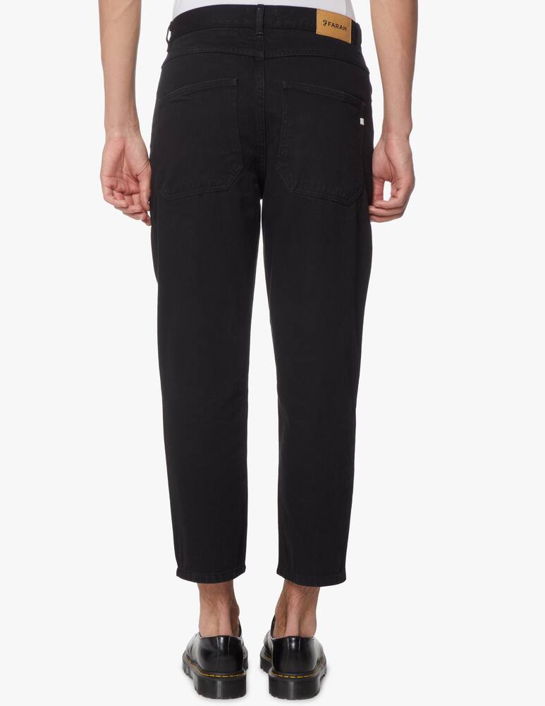 rinascente Farah Jeans d cropped relaxed fit - black