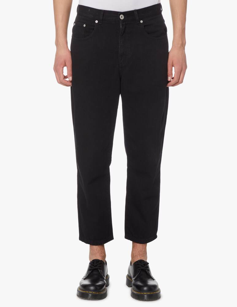 rinascente Farah Jeans d cropped relaxed fit - black