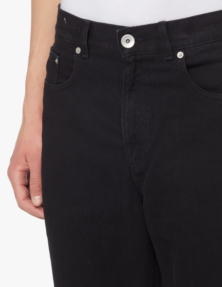 rinascente Farah Jeans d cropped relaxed fit - black