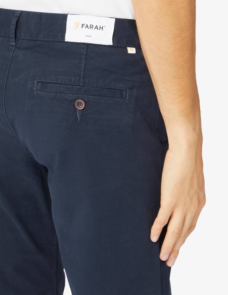 rinascente Farah Cotton twill chino pant - Blue