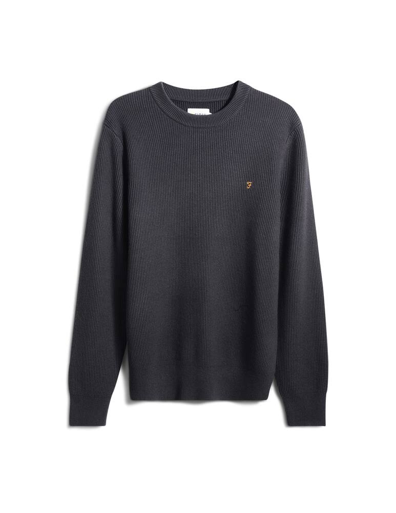 rinascente Farah Maglione girocollo in cotone lana horace a coste