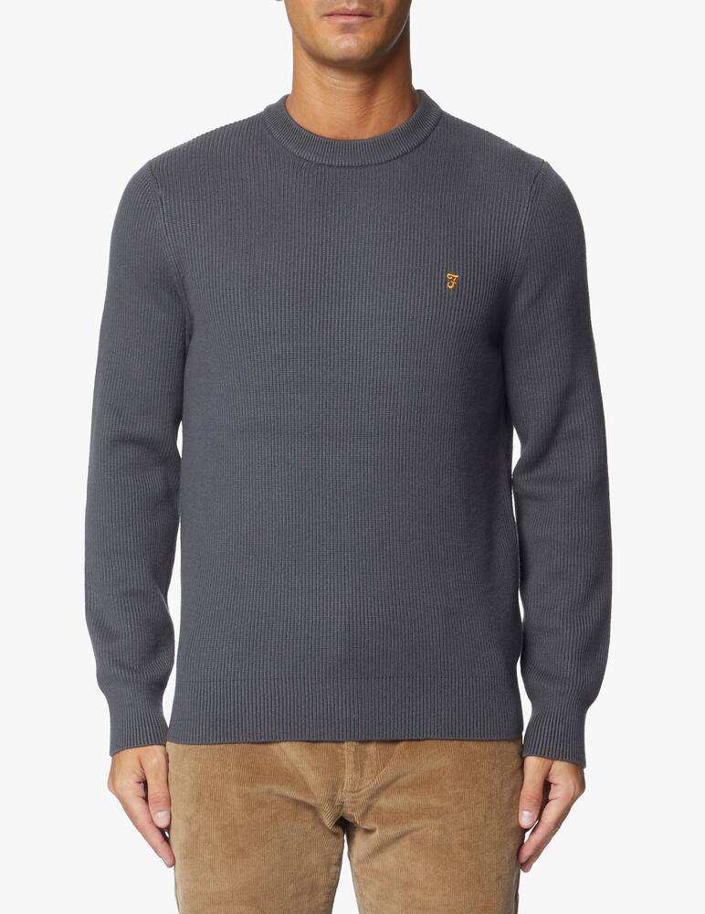 rinascente Farah Maglione girocollo in cotone lana horace a coste