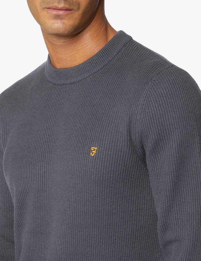 rinascente Farah Maglione girocollo in cotone lana horace a coste