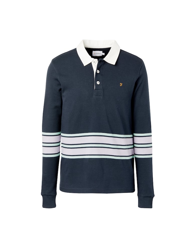 rinascente Farah Bartow long sleeve rugby polo shirt
