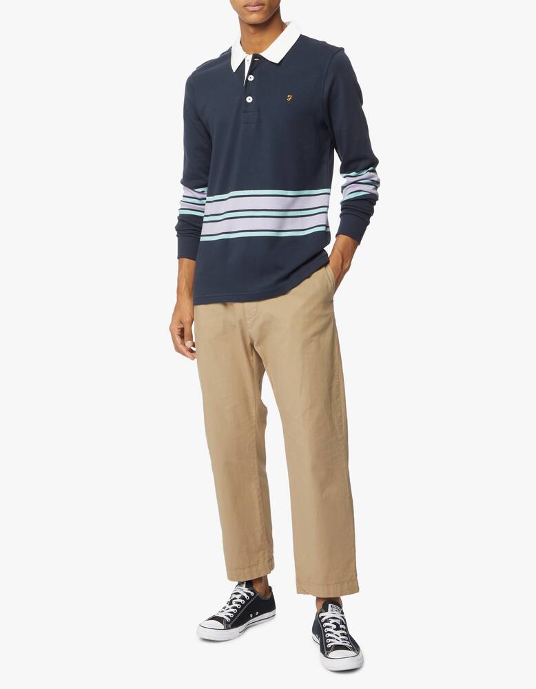 rinascente Farah Bartow long sleeve rugby polo shirt