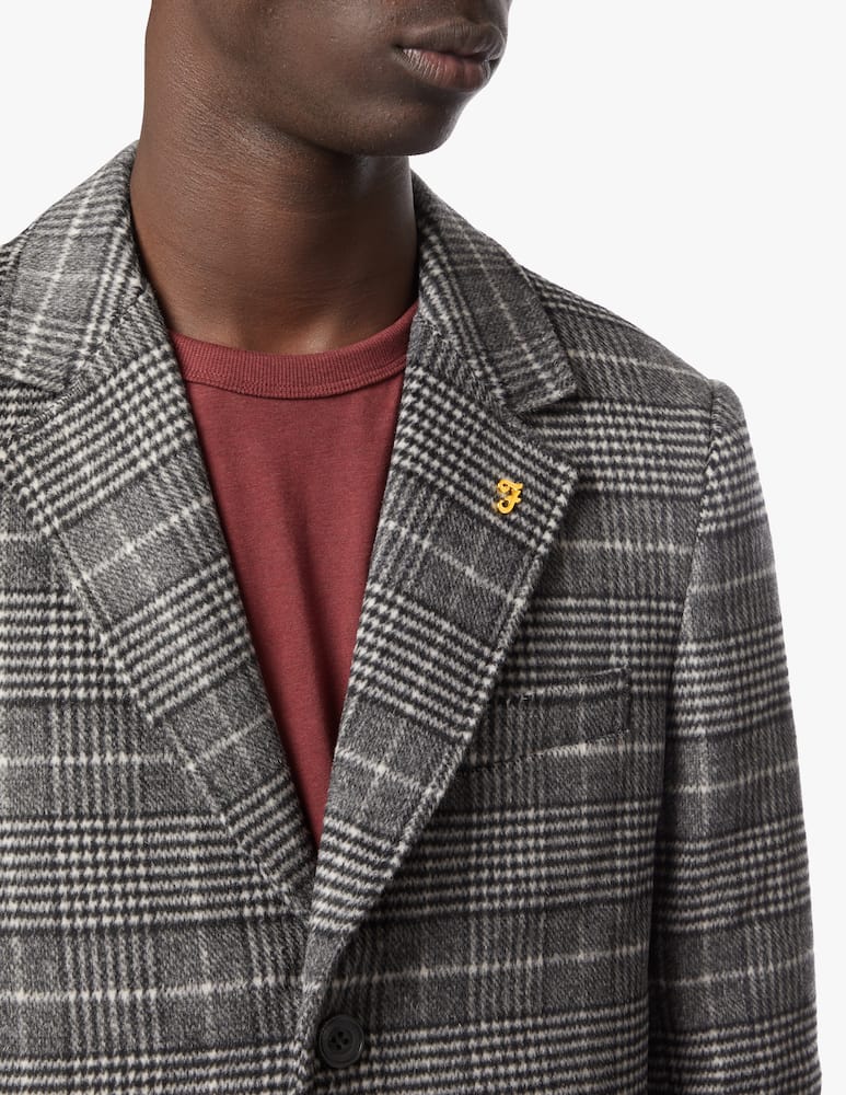 rinascente Farah Redwood check coats