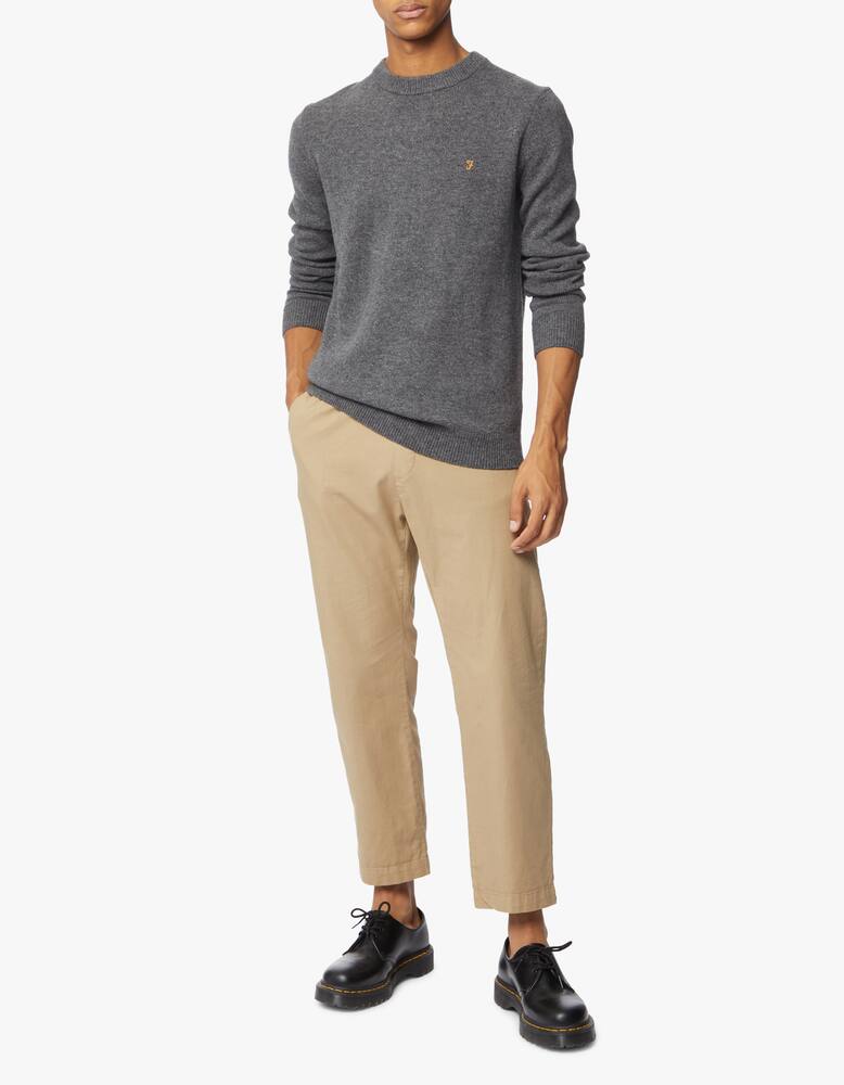 rinascente Farah Maglia girocollo in lana birchall - Grigio