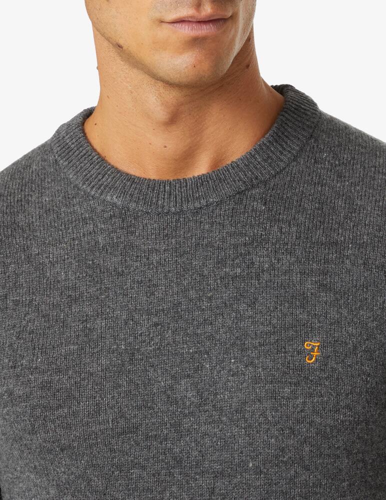 rinascente Farah Maglia girocollo in lana birchall - Grigio