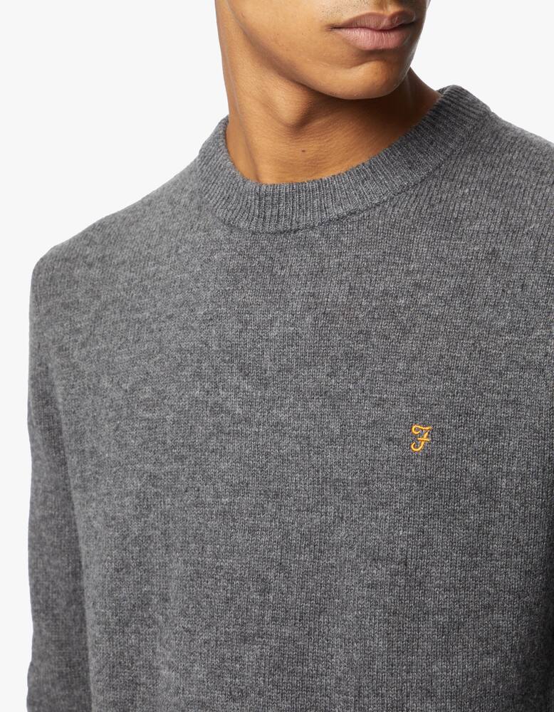 rinascente Farah Maglia girocollo in lana birchall - Grigio