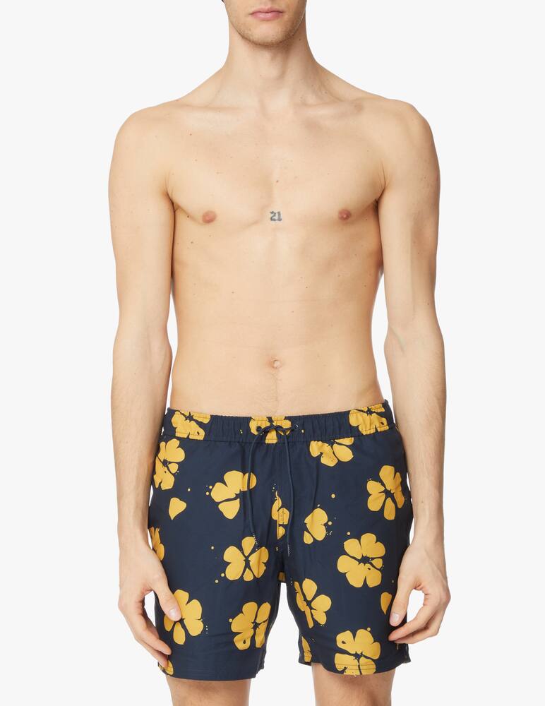 rinascente Farah Flower swimshort - blue