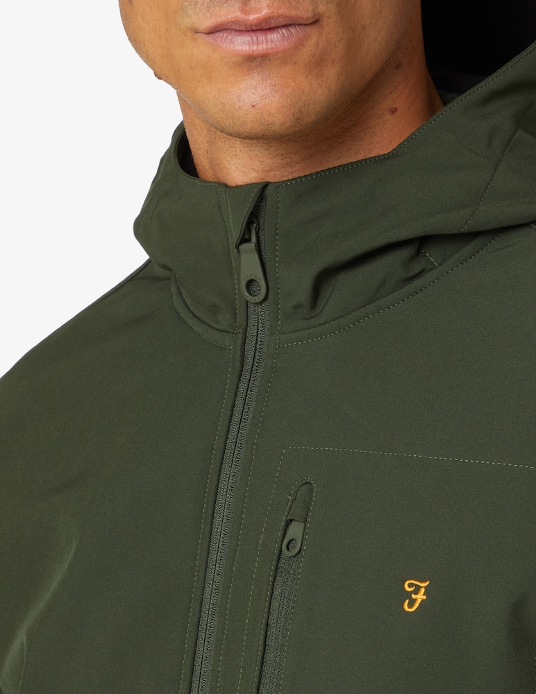 rinascente Farah Rudd softshell hooded jacket - Green