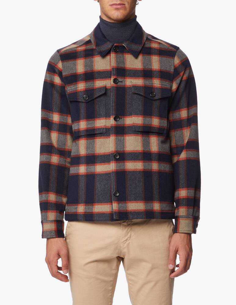 rinascente PS Paul Smith Giacca camicia a quadri panno