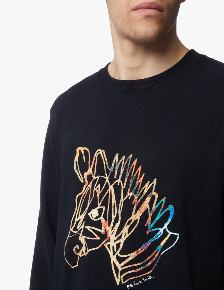 rinascente PS Paul Smith Flocked zebra sweatshirt