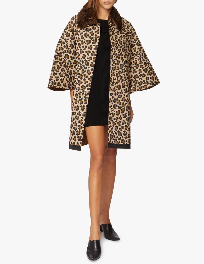 rinascente MACKINTOSH Mantella in cotone stampa leopardata