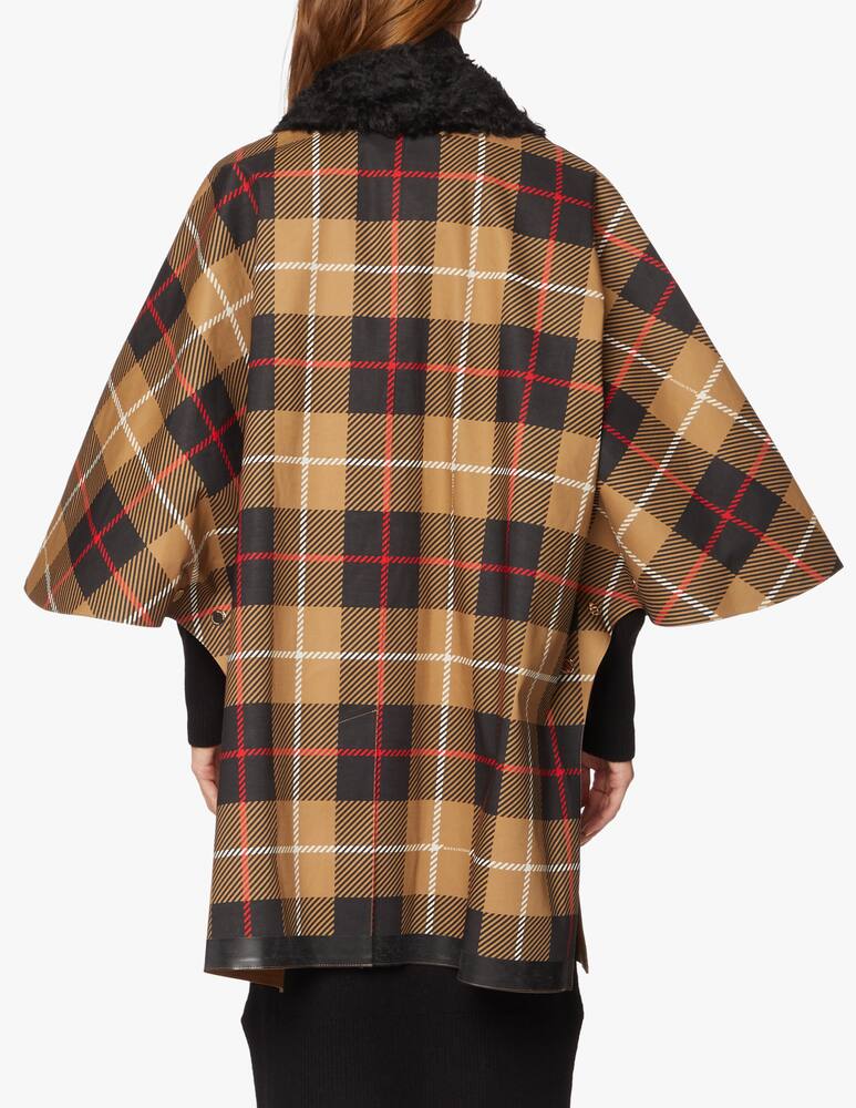 rinascente MACKINTOSH Cotton cape with check print