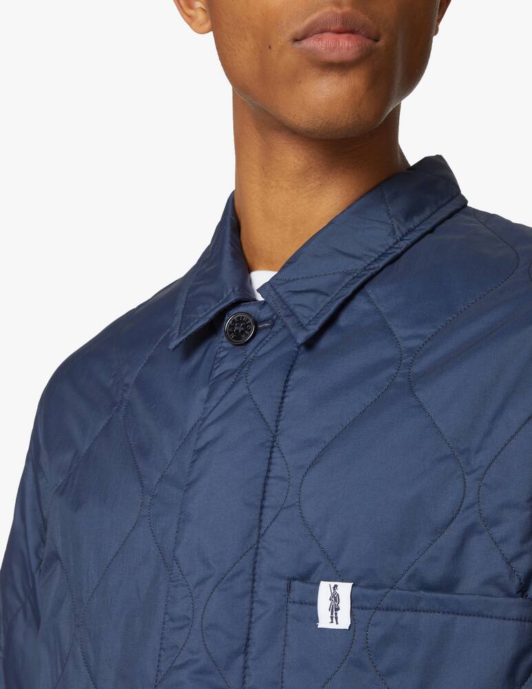 rinascente MACKINTOSH Nylon quilted chore jacket - blue