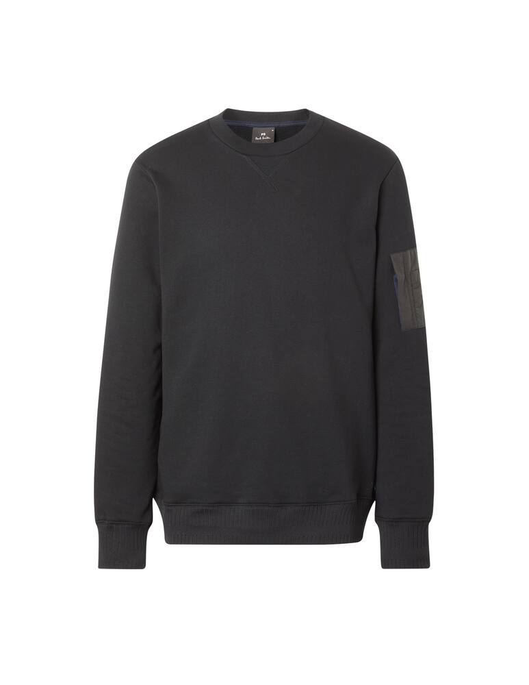 rinascente PS Paul Smith Patch ripstop sweathsirt - black