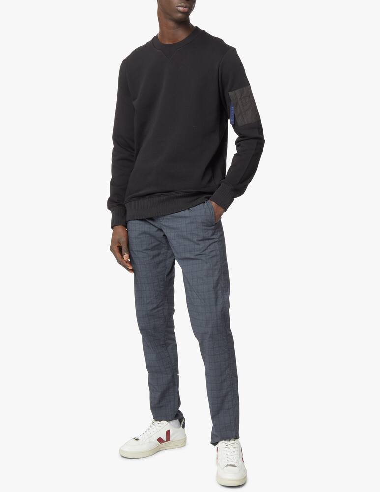 rinascente PS Paul Smith Patch ripstop sweathsirt - black