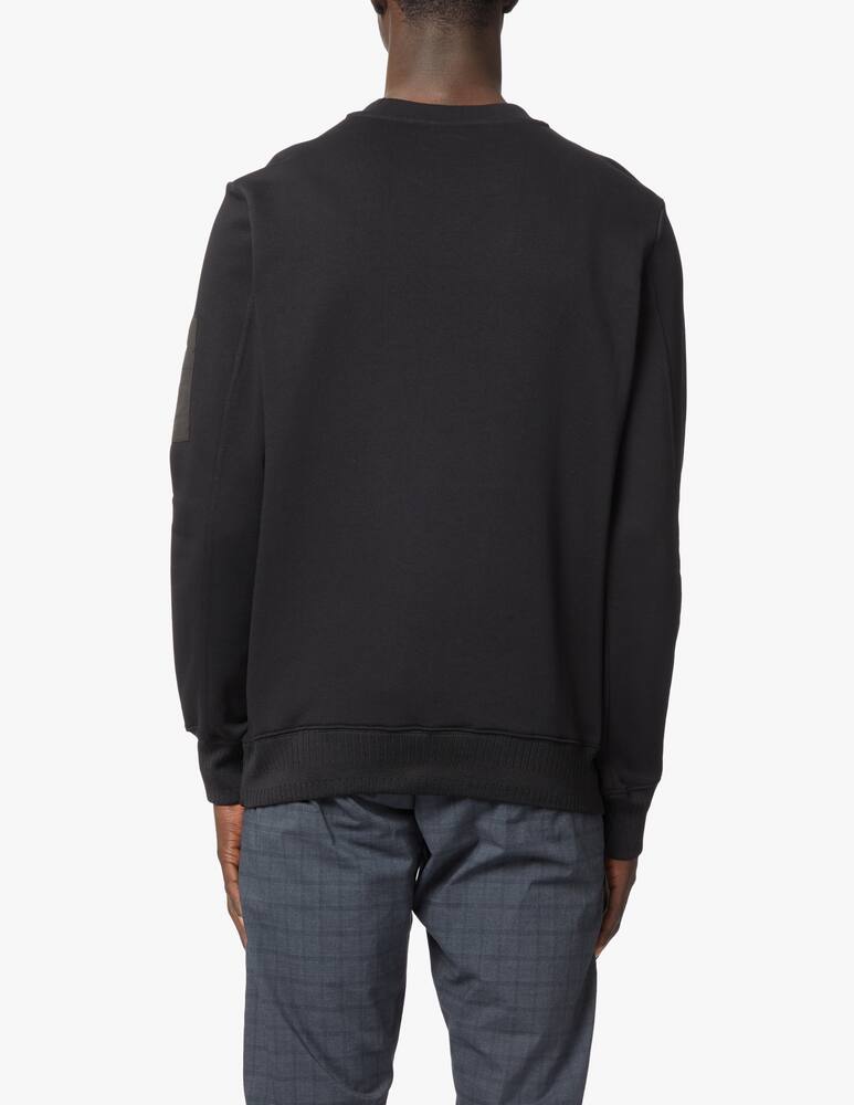 rinascente PS Paul Smith Patch ripstop sweathsirt - black