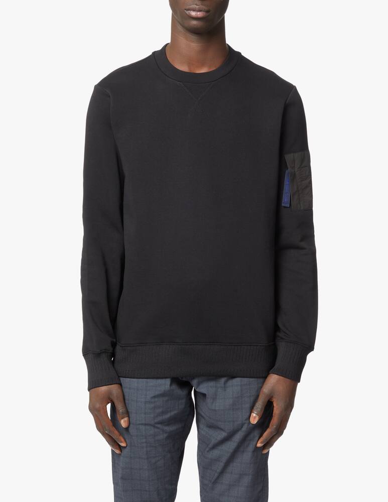 rinascente PS Paul Smith Patch ripstop sweathsirt - black