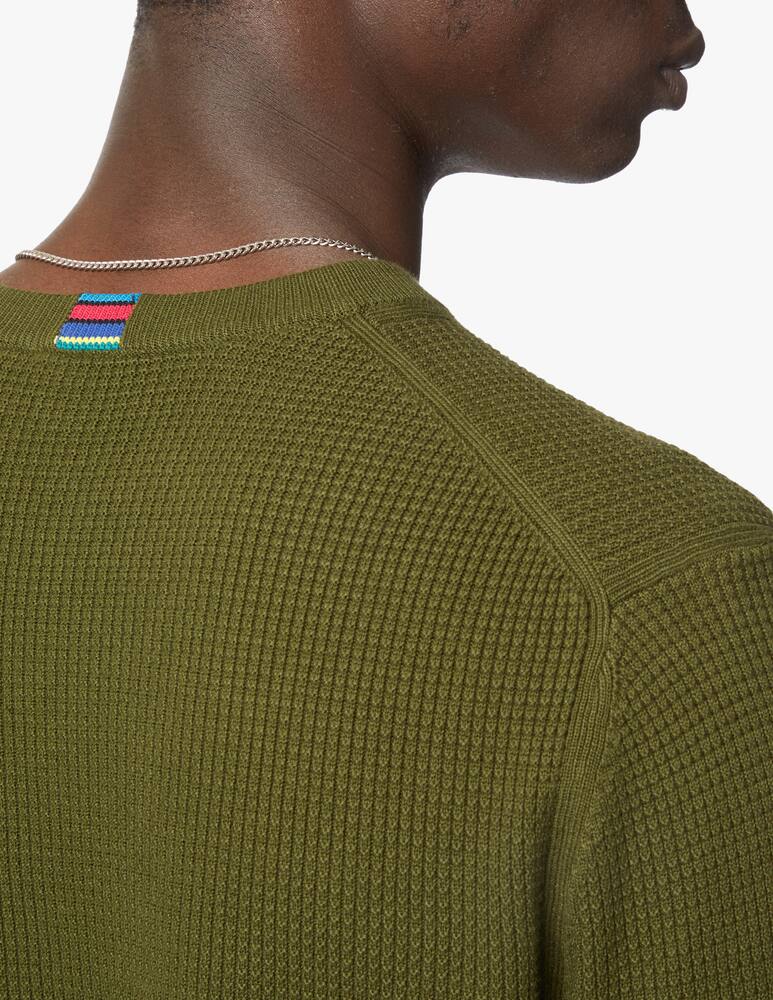 rinascente PS Paul Smith Waffle cotton sweater - green