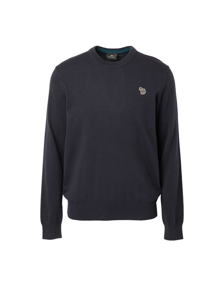 rinascente PS Paul Smith Zebra roundneck sweater - blue