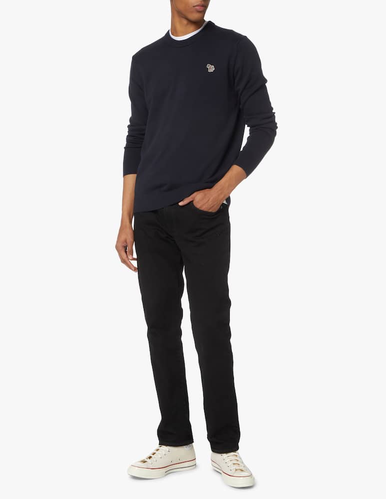 rinascente PS Paul Smith Zebra roundneck sweater - blue