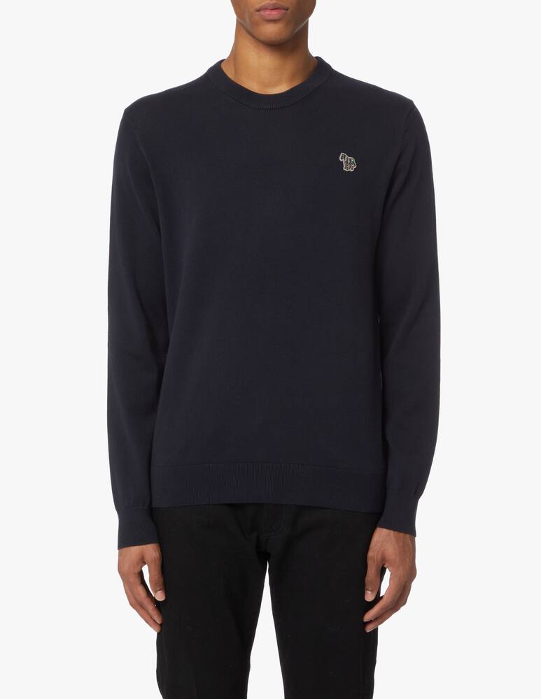 rinascente PS Paul Smith Zebra roundneck sweater - blue
