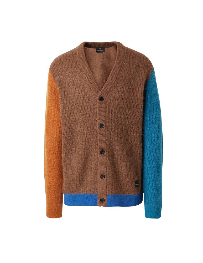 rinascente PS Paul Smith Cardigan color block mohair - marrone