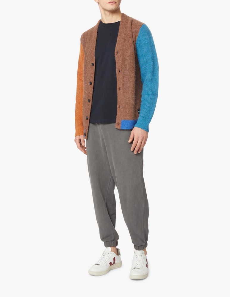 PS Paul Smith Cardigan color block mohair - marrone - immagine 2 PS Paul Smith Cardigan color block mohair - marrone - immagine 2