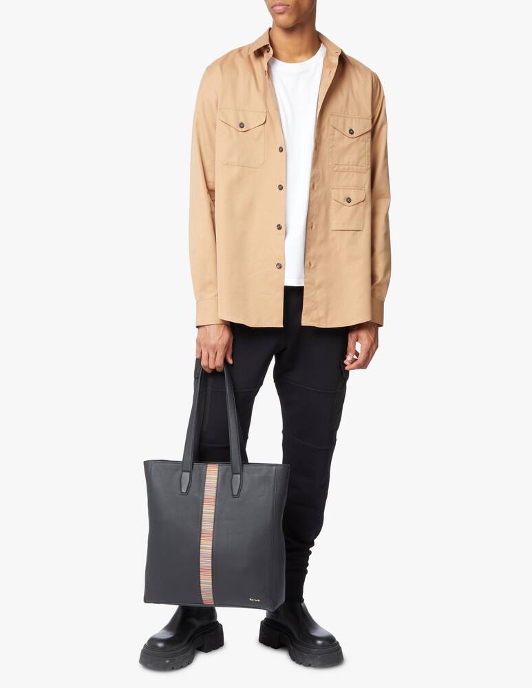 rinascente Paul Smith Striped tote bag - black