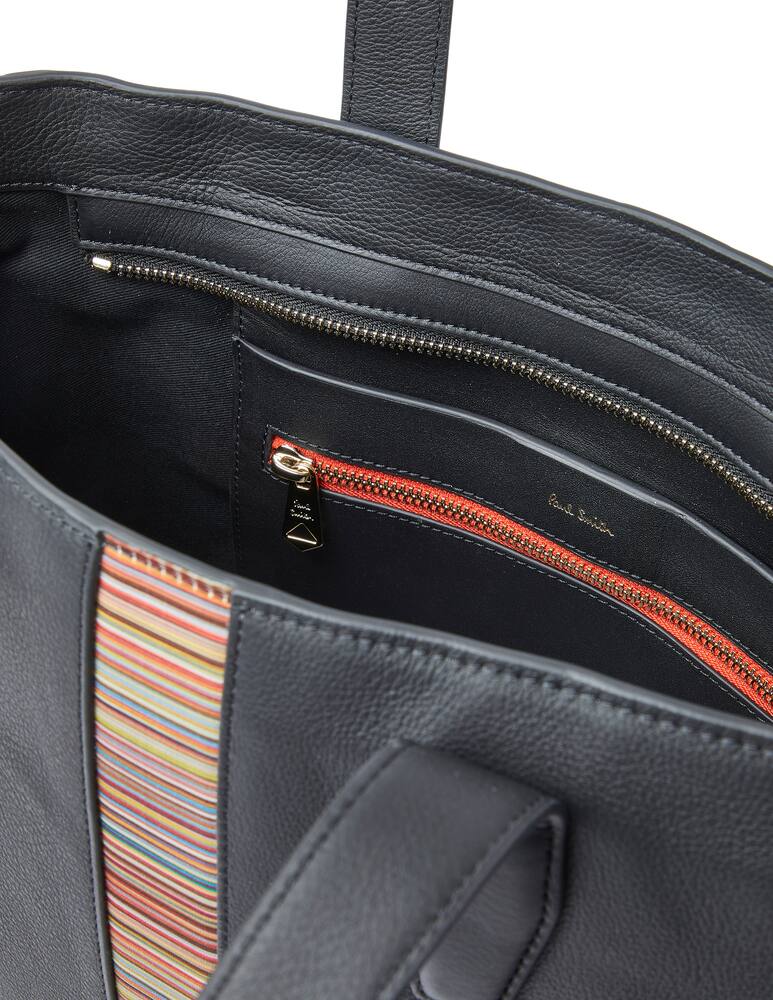 rinascente Paul Smith Striped tote bag - black