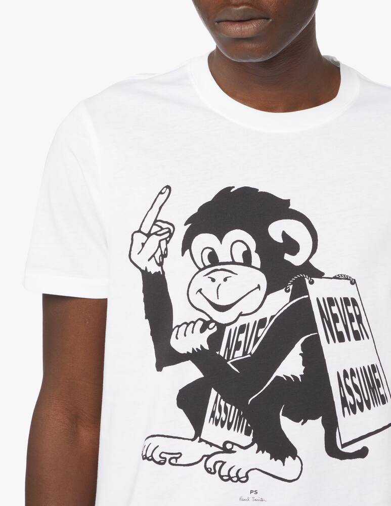 rinascente PS Paul Smith Monkey t-shirt - white
