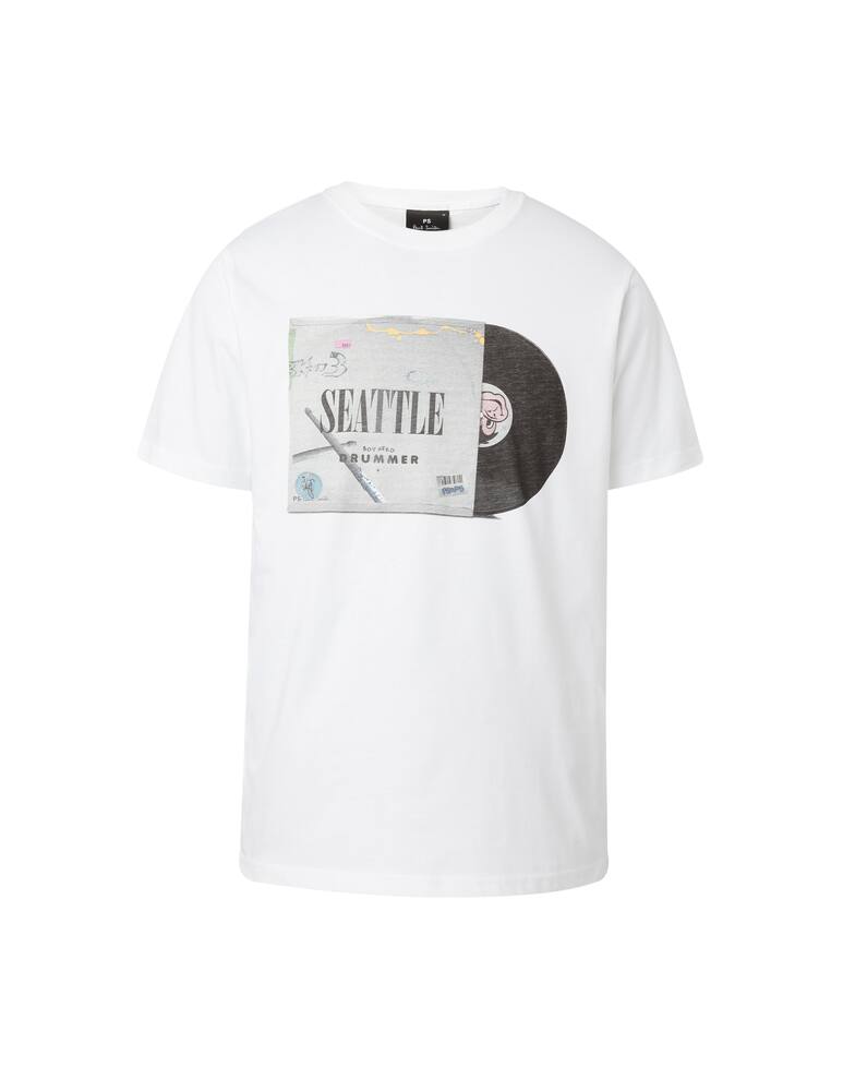 rinascente PS Paul Smith Vinyl t-shirt - white