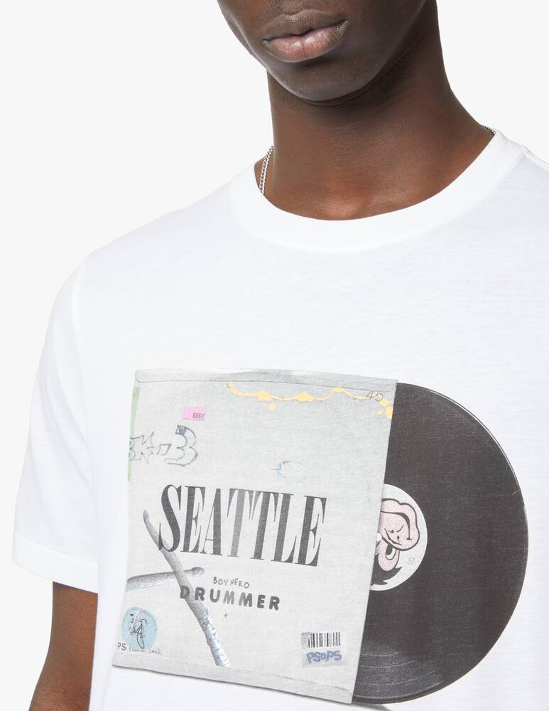 rinascente PS Paul Smith Vinyl t-shirt - white