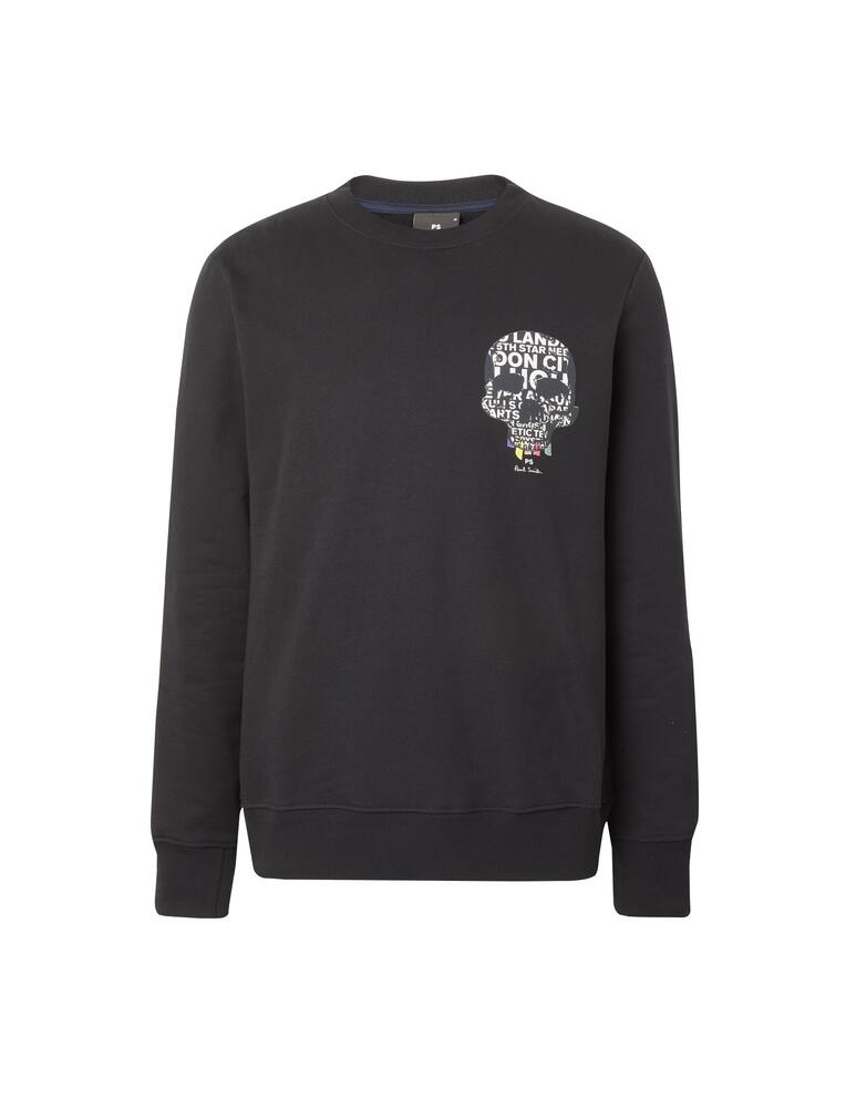 rinascente PS Paul Smith Skull roundneck sweater - black