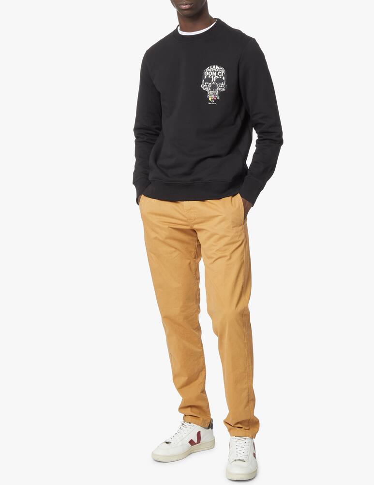 rinascente PS Paul Smith Skull roundneck sweater - black
