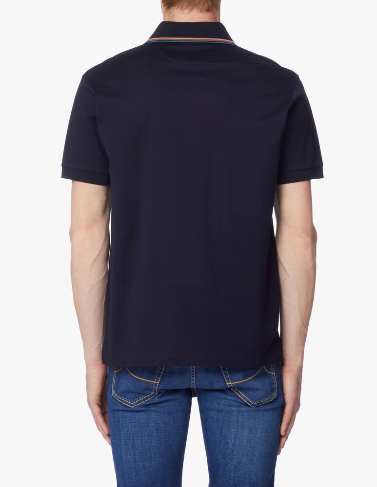 rinascente Paul Smith Polo manica corta strisce colletto - blu