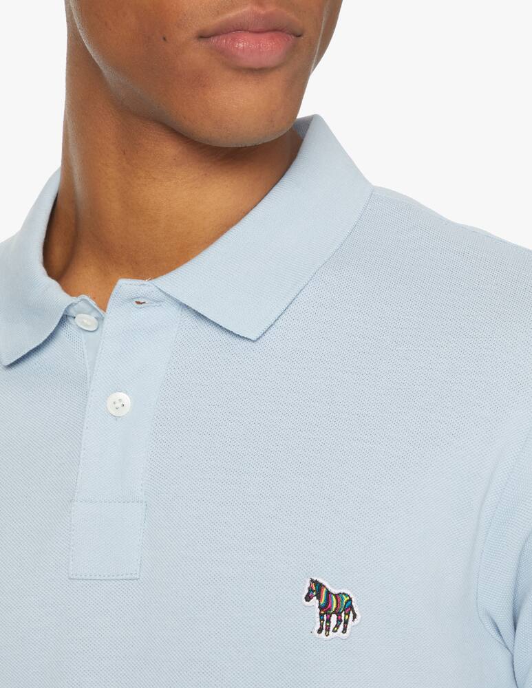 rinascente PS Paul Smith Zebra piquet polo - light blue
