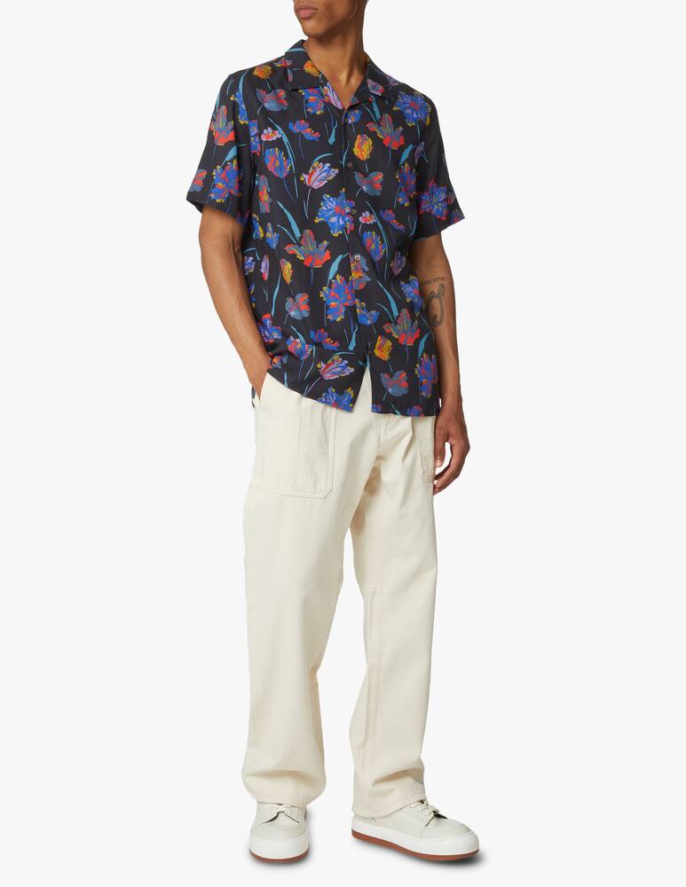 rinascente PS Paul Smith Flower short sleeve shirt - black