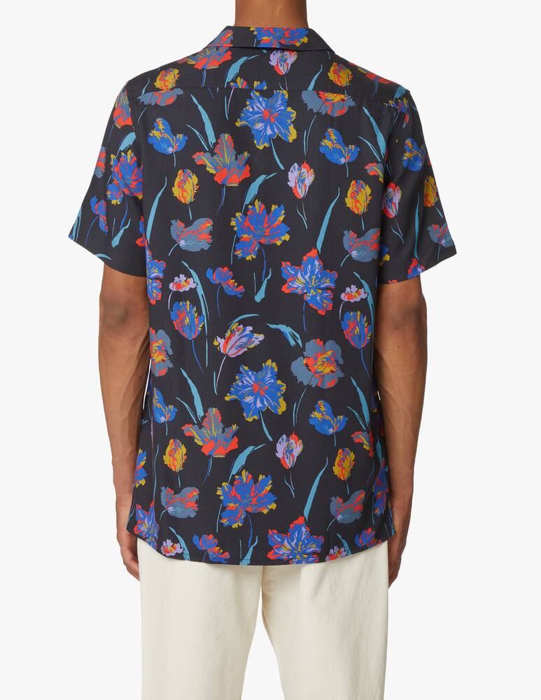 rinascente PS Paul Smith Flower short sleeve shirt - black