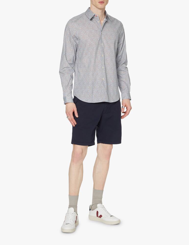 rinascente PS Paul Smith Camicia manica lunga micro print - azzurro