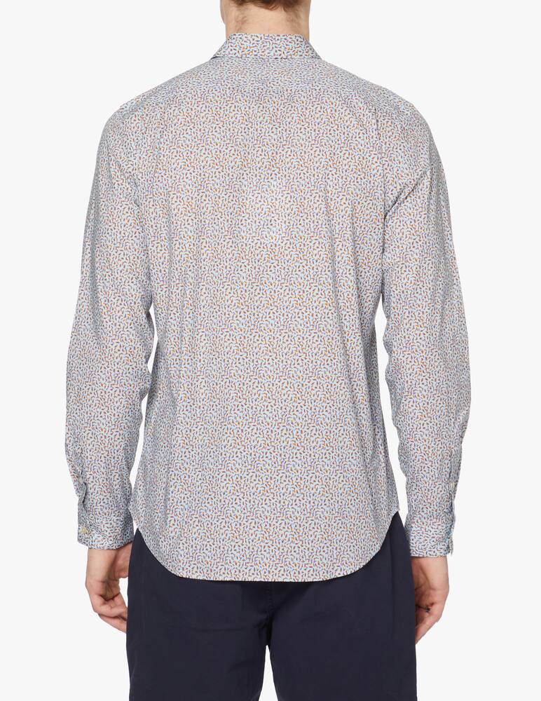 rinascente PS Paul Smith Camicia manica lunga micro print - azzurro